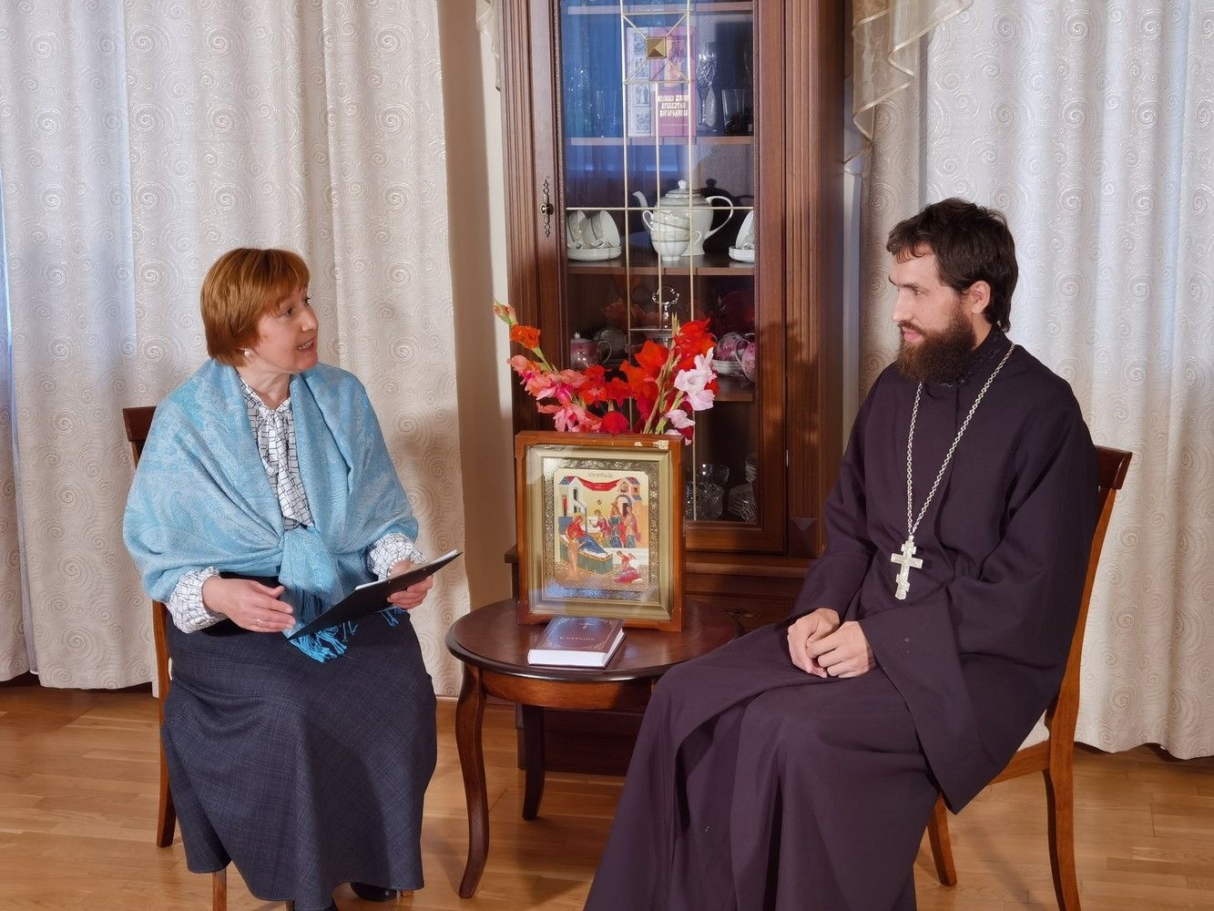 Прошла трансляция на марийском языке к празднику Рождества Пресвятой Богородицы