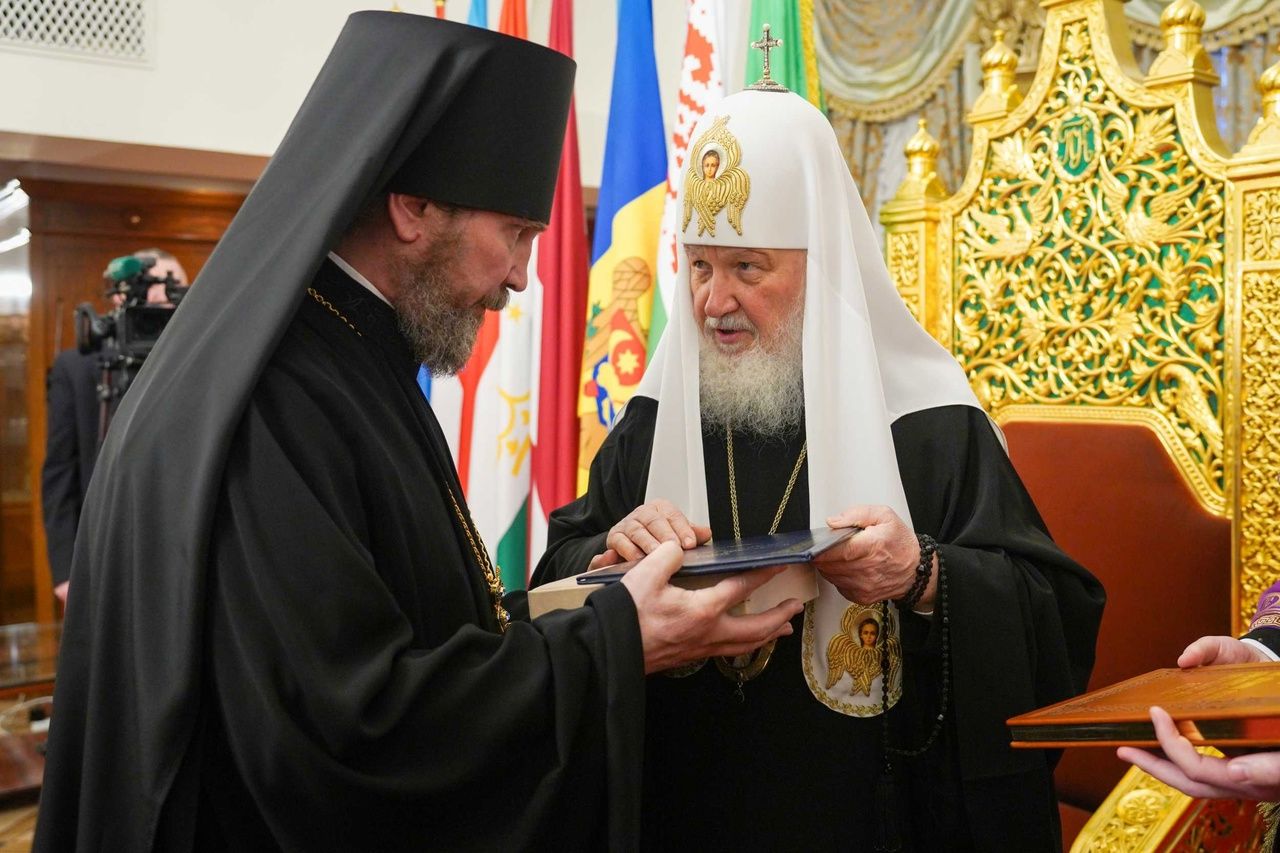 Святейший Патриарх Кирилл возглавил чин наречения архимандрита Серафима (Пасанаева) во епископа Минусинского и Курагинского