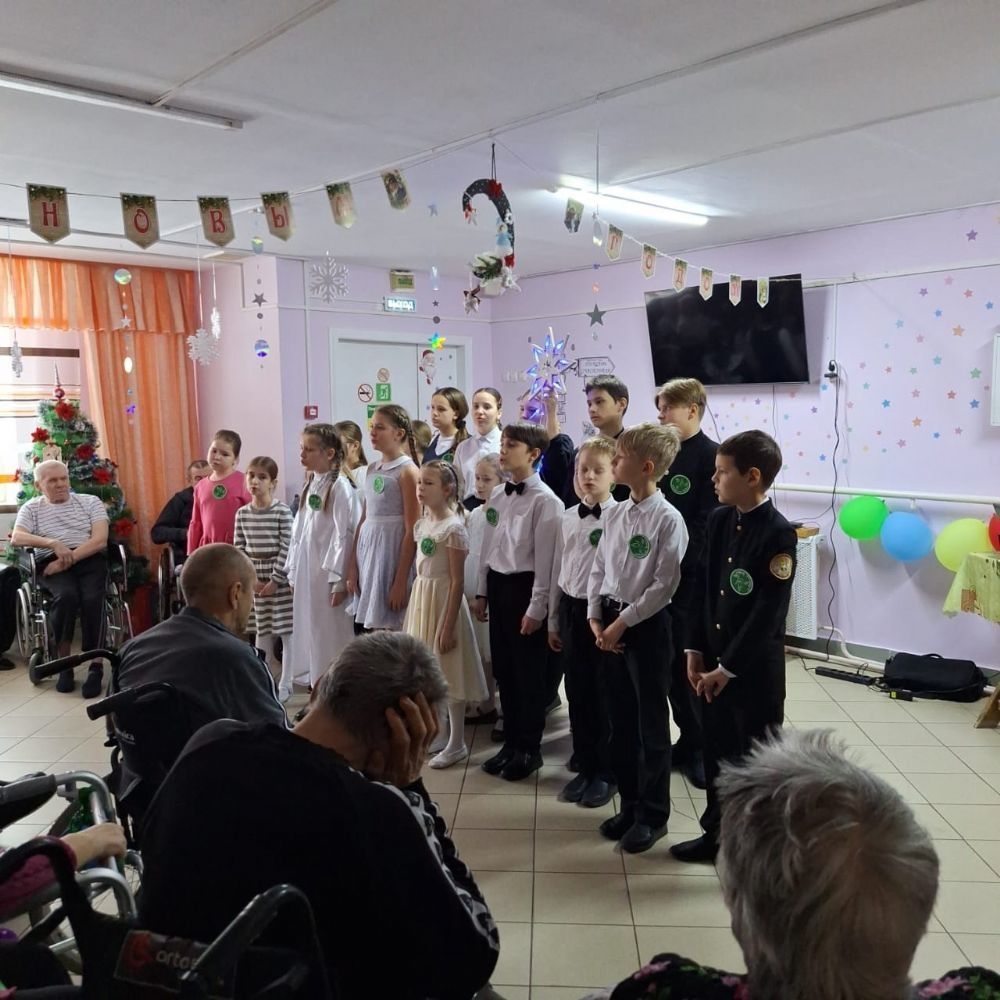 🆕 Учащиеся гимназии Сергия Радонежского посетили с концертом Колянурский дом-интернат