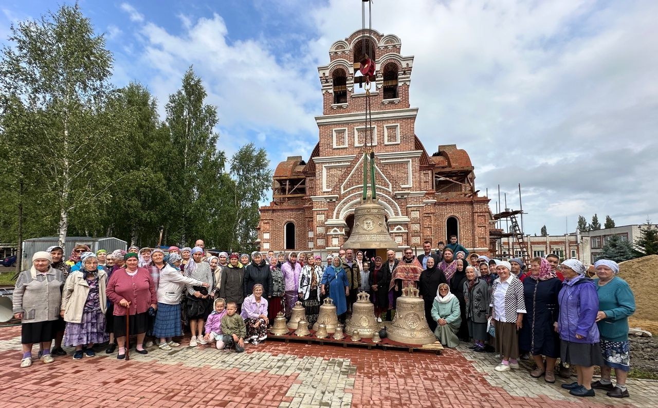 🆕 Освящены колокола для строящегося храма в п. Юбилейный